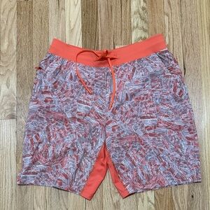 Men’s lululemon athletica Orange and Gray Board Shorts